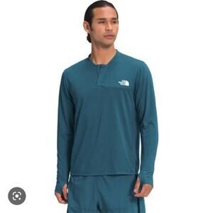 The North Face Active Trail Henley In Blue Size Large Brand New With Tags